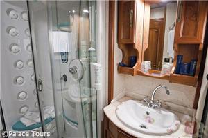 En-suite bathroom on board El Transcantabrico