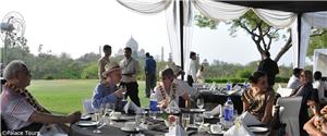 Champagne Breakfast Overlooking Taj Mahal