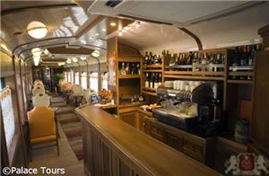 stocked bar on board